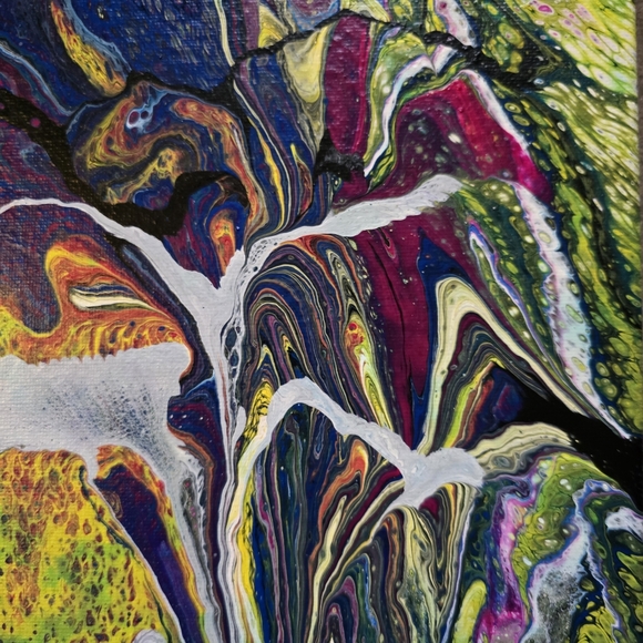 HANDCRAFTED Abstract 2pc Painting HANDMADE HANDPAINTED Wall Art Decor Artwork - Picture 14 of 17